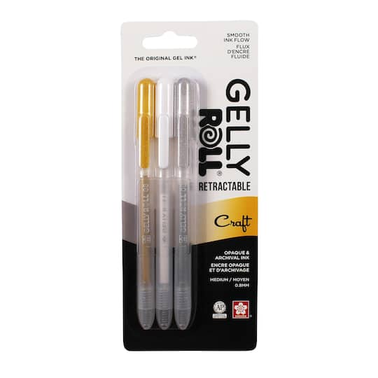 6 Packs: 3 ct. (18 total) Gelly Roll&#xAE; Craft Medium Retractable Gel Pens